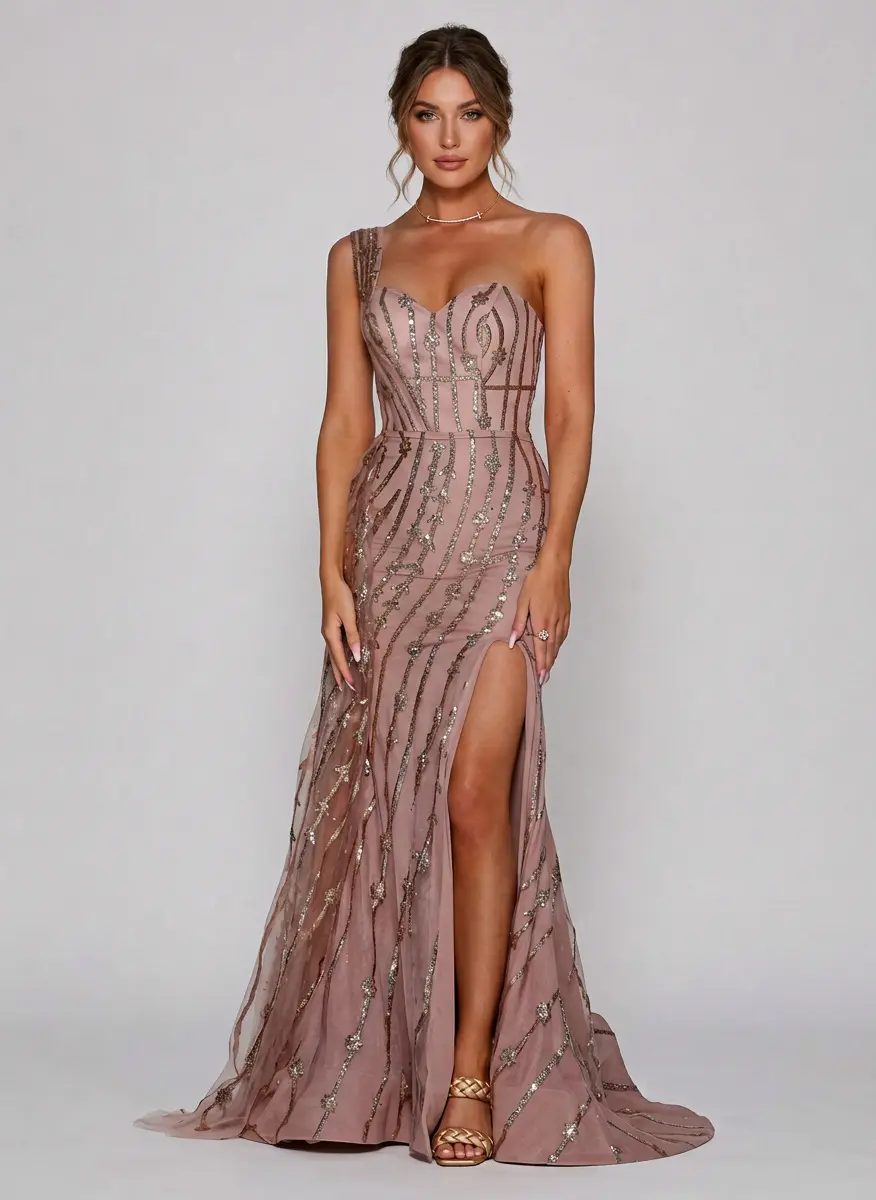 Rose Gold Evening Glamour
