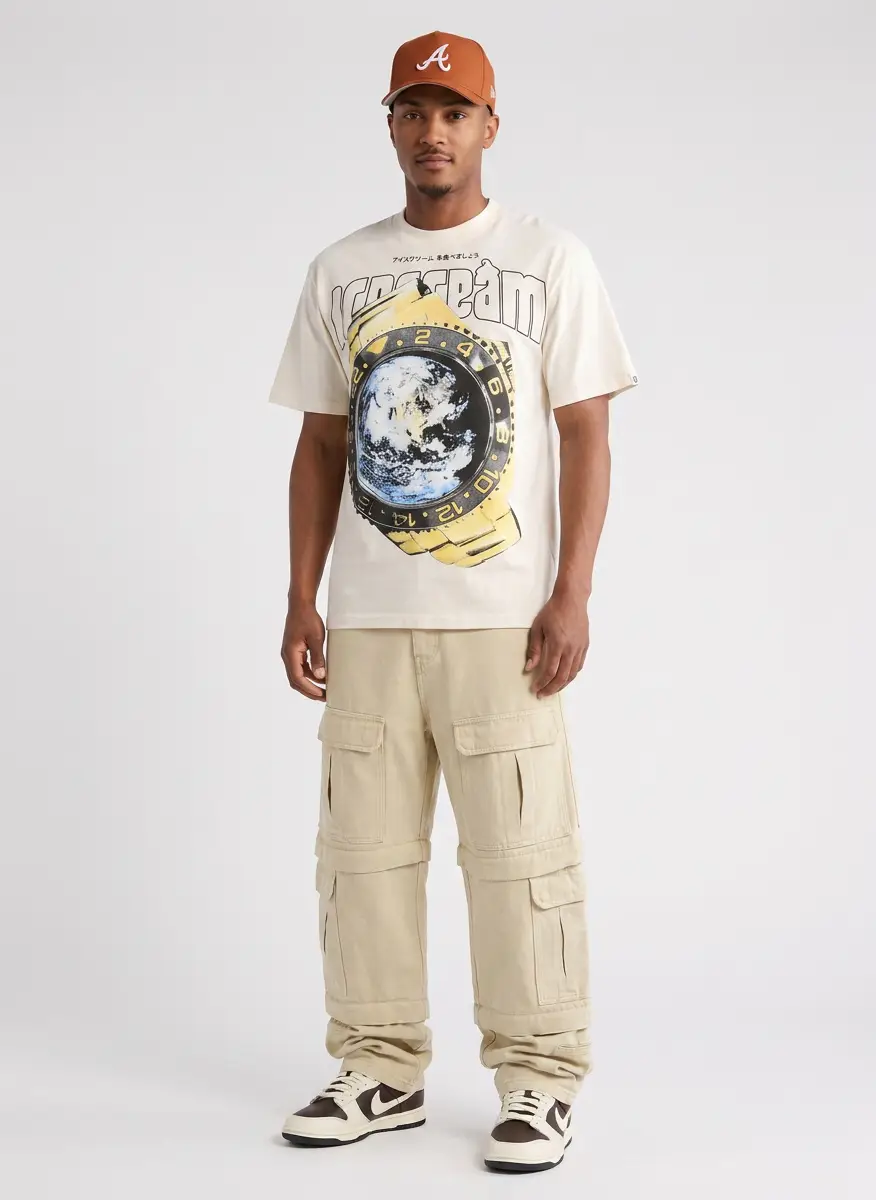 NIKE Brown & Off White Dunk Low Retro Sneakers 6