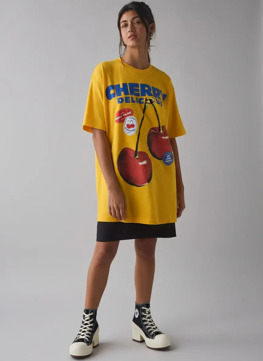 Graphic T-Shirt Tunic