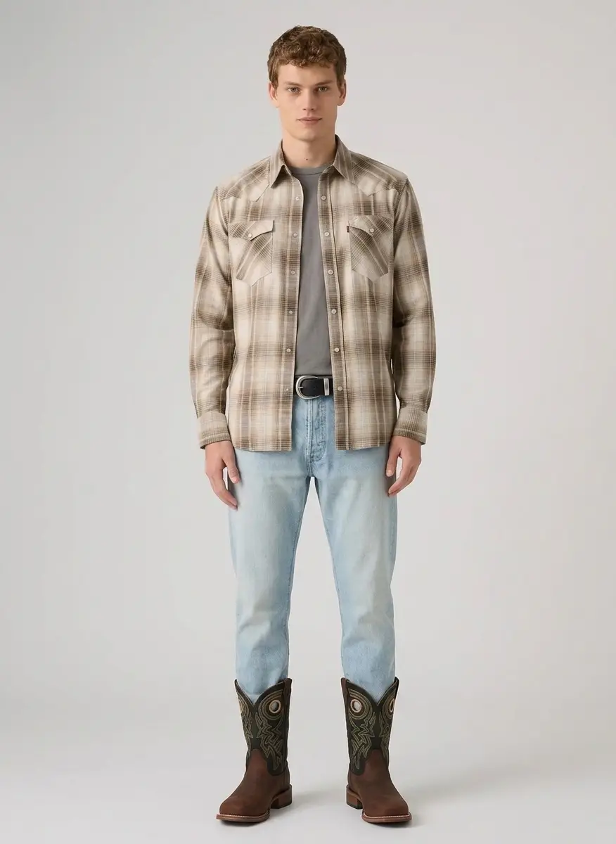 Levi's Men's Classic-Fit Western Shirt 3