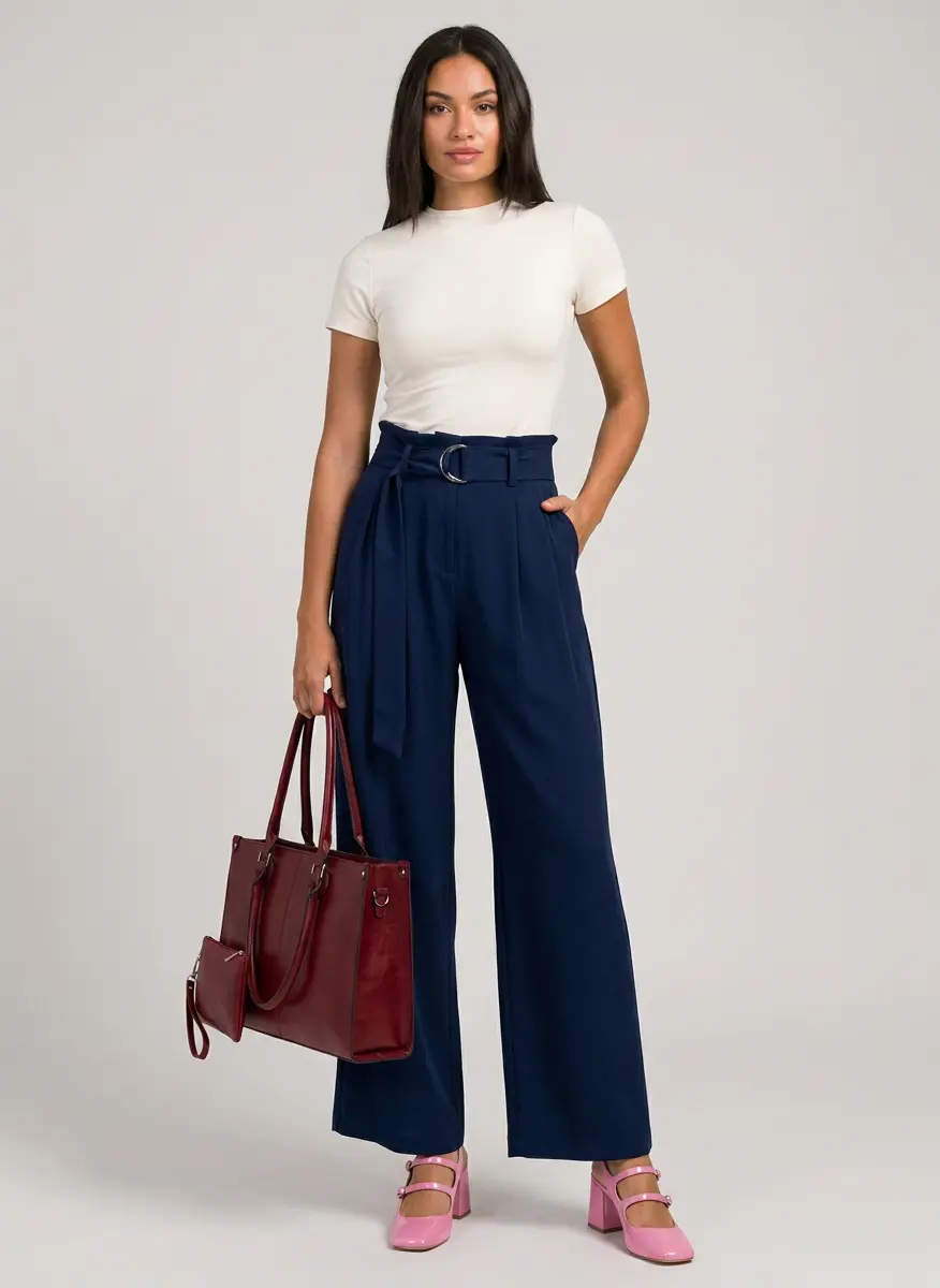 Polished Contrast Look