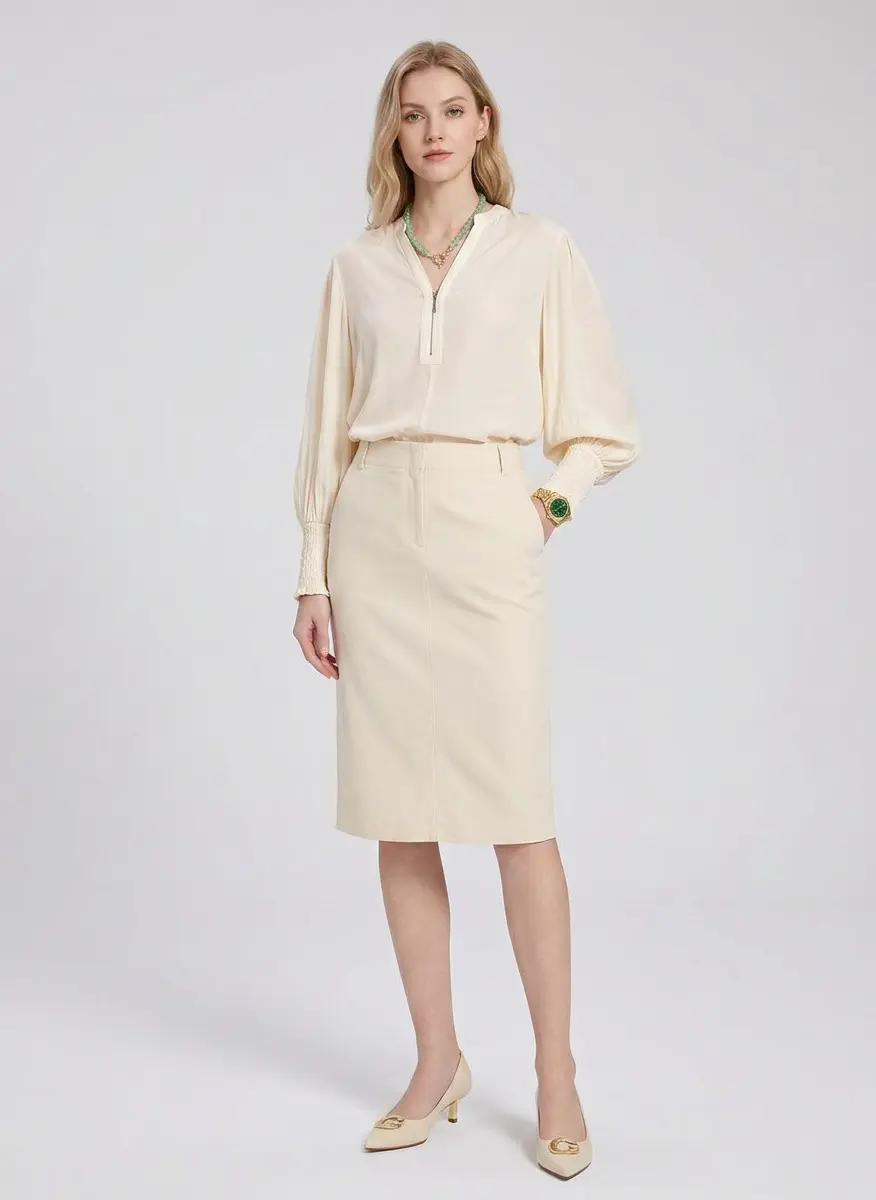 Ivory Silk & Gold