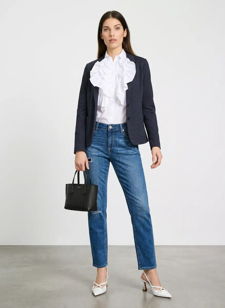 Polished Denim Ensemble