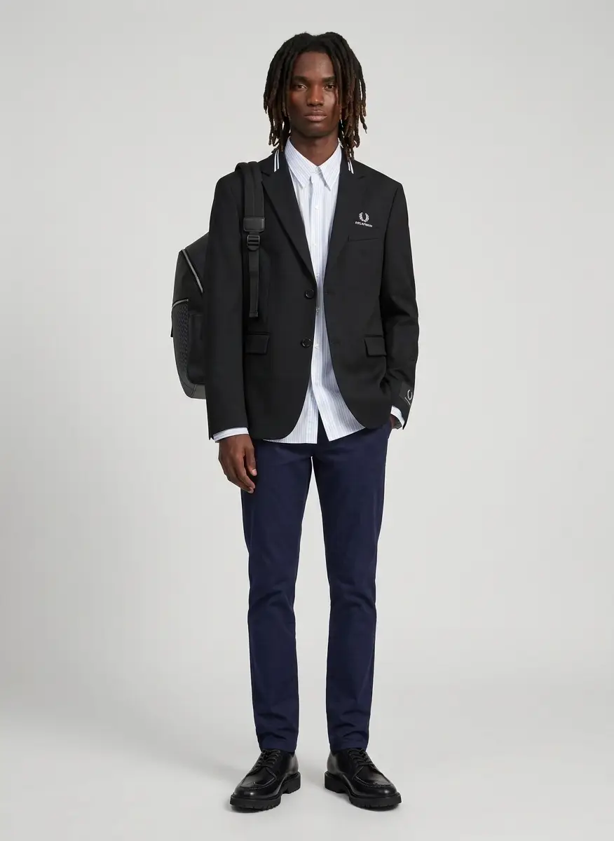 Fred Perry Black Kris Van Assche Edition Casual Blazer 7