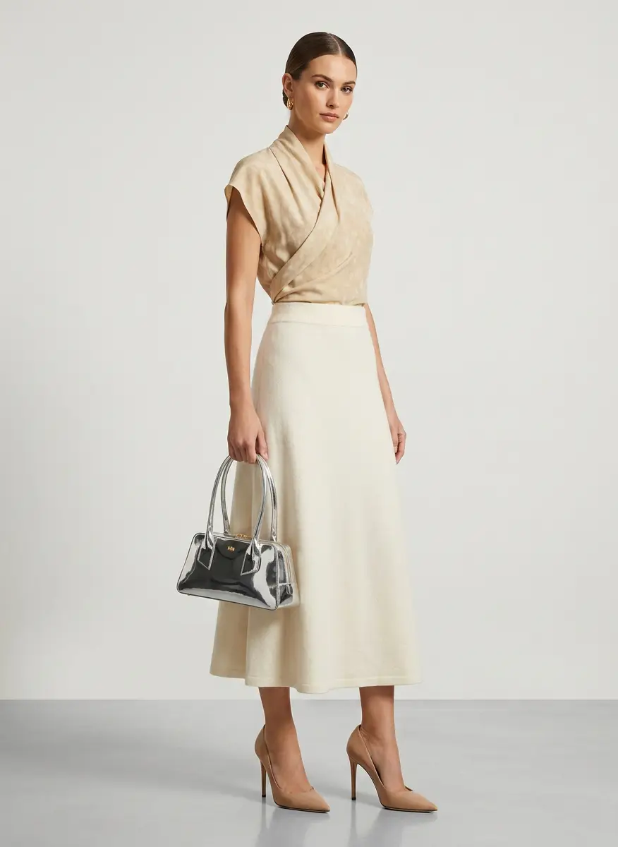 Lisa Yang Asta brushed cashmere midi skirt 7