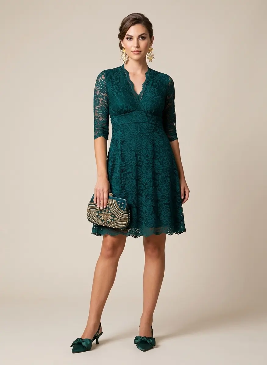Emerald Monochromatic Chic
