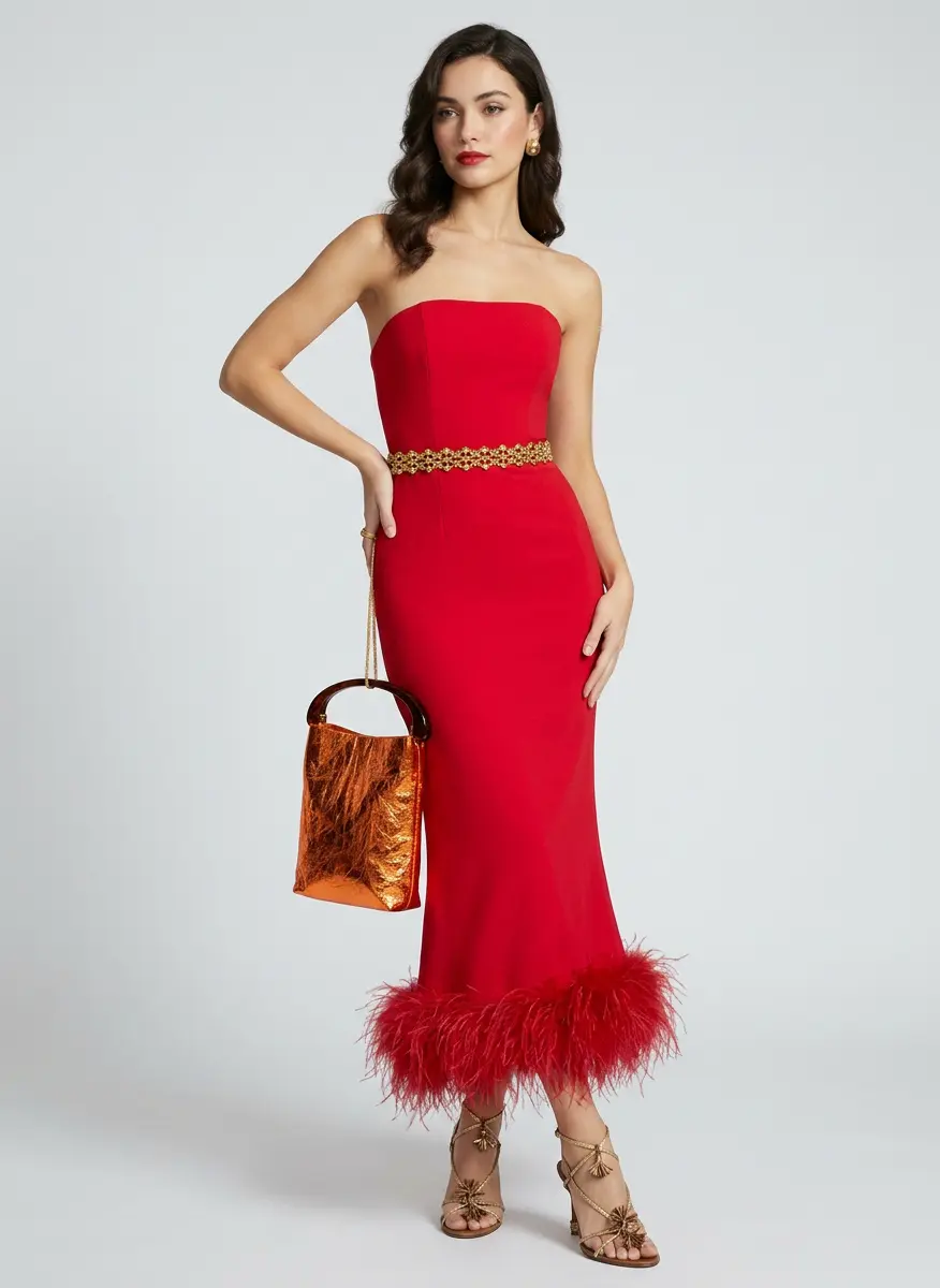Sultry Crimson Elegance