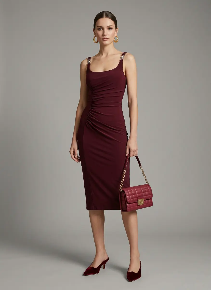 Monochromatic Merlot Elegance