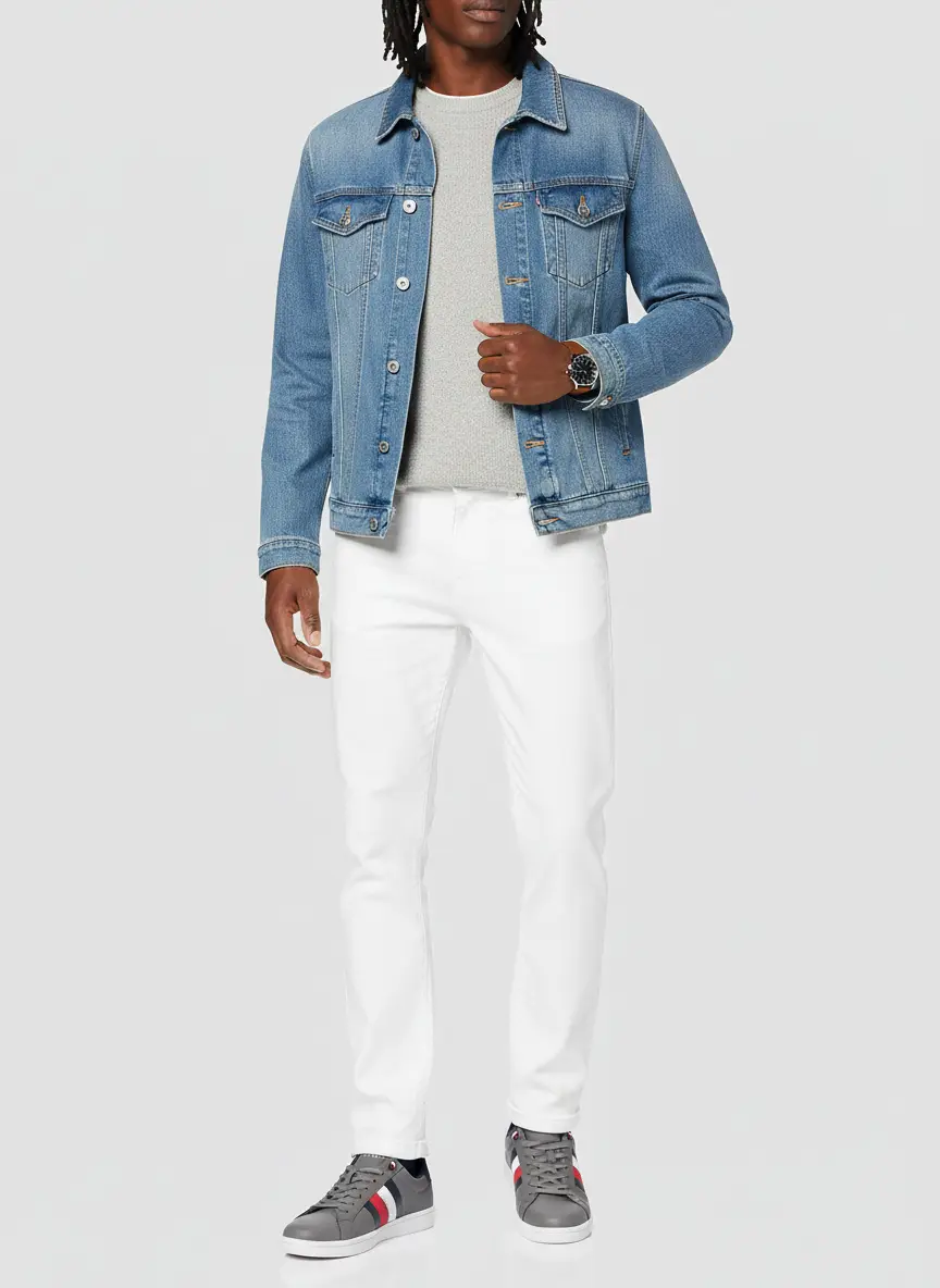 XRAY Slim Washed Denim Jacket 8