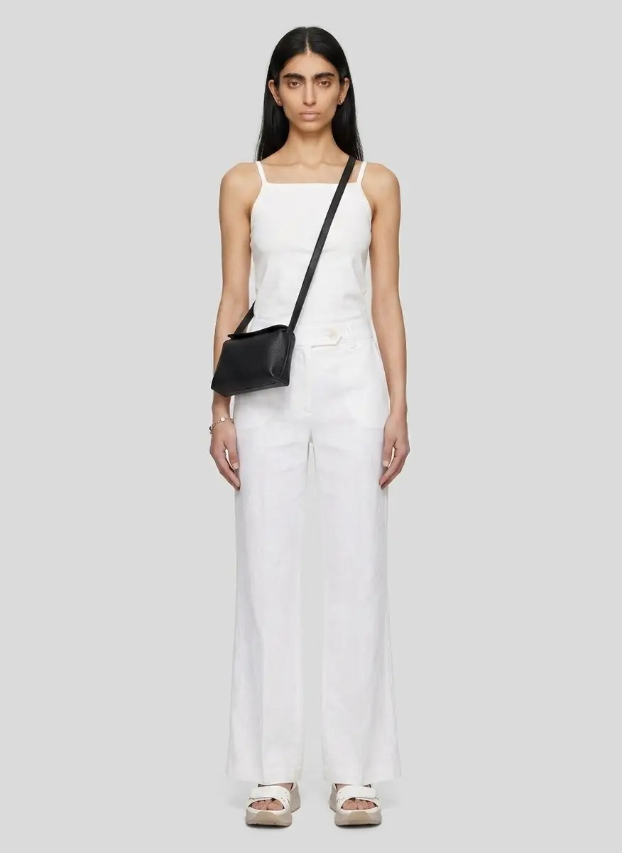 Still Here White Square Tank Top 7