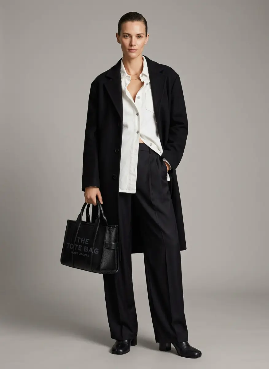 Lisa Yang Black Silk Tailored Wide Leg Trousers 5