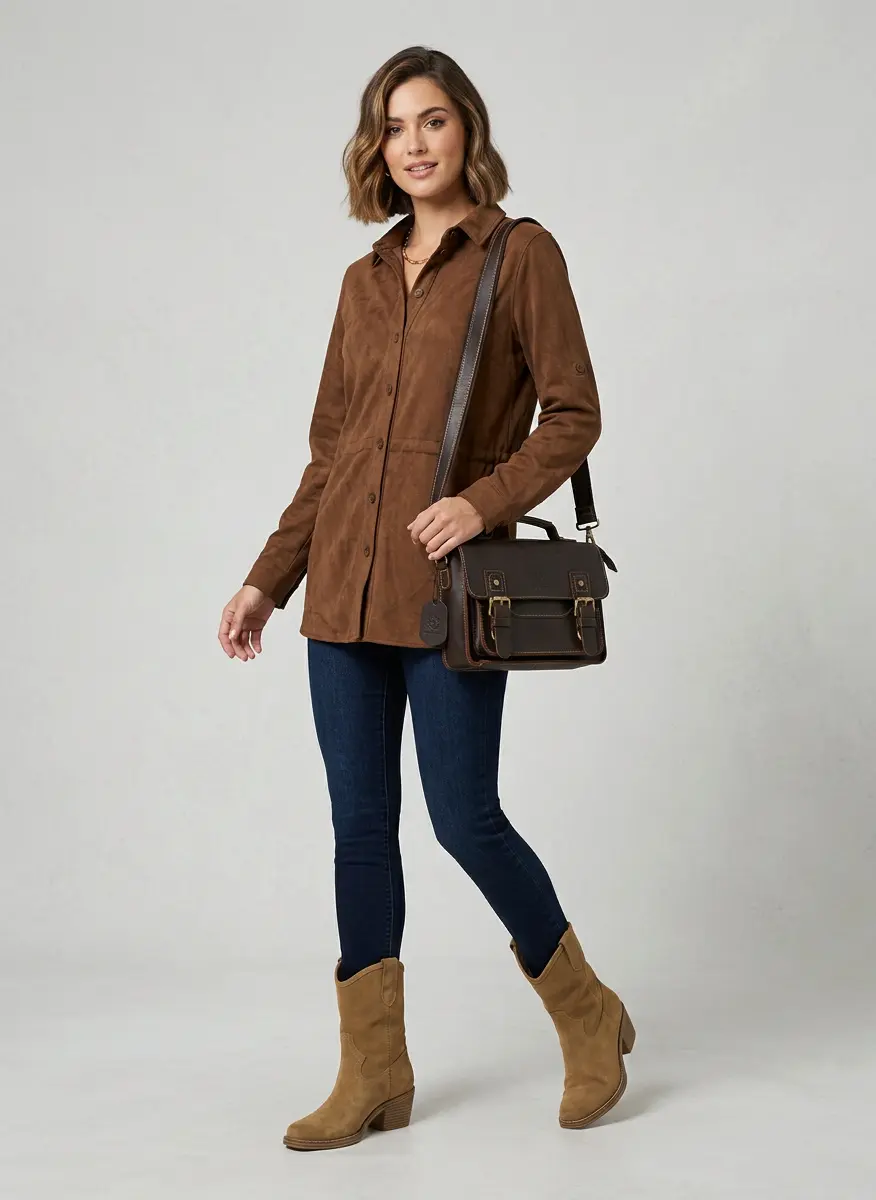 Modern Urban Suede Ensemble