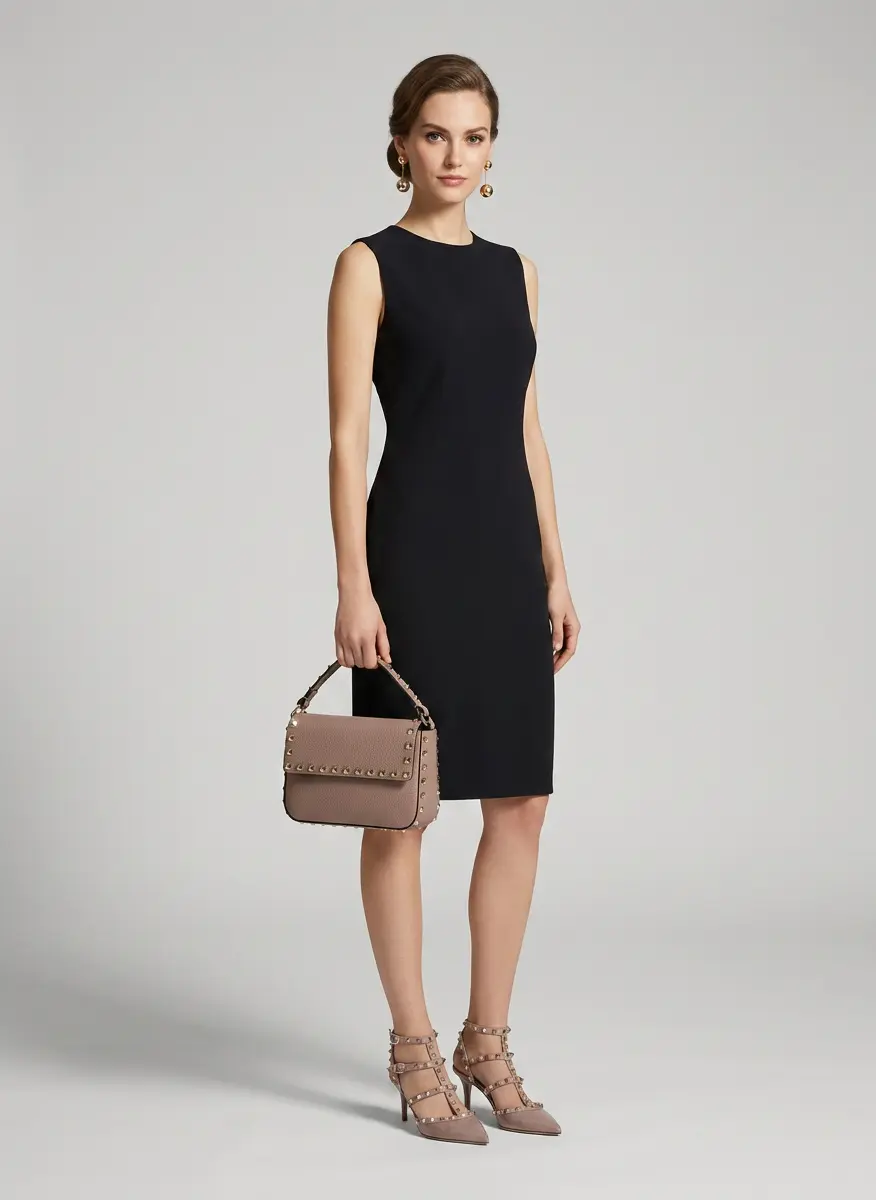 Monochromatic Rockstud Elegance