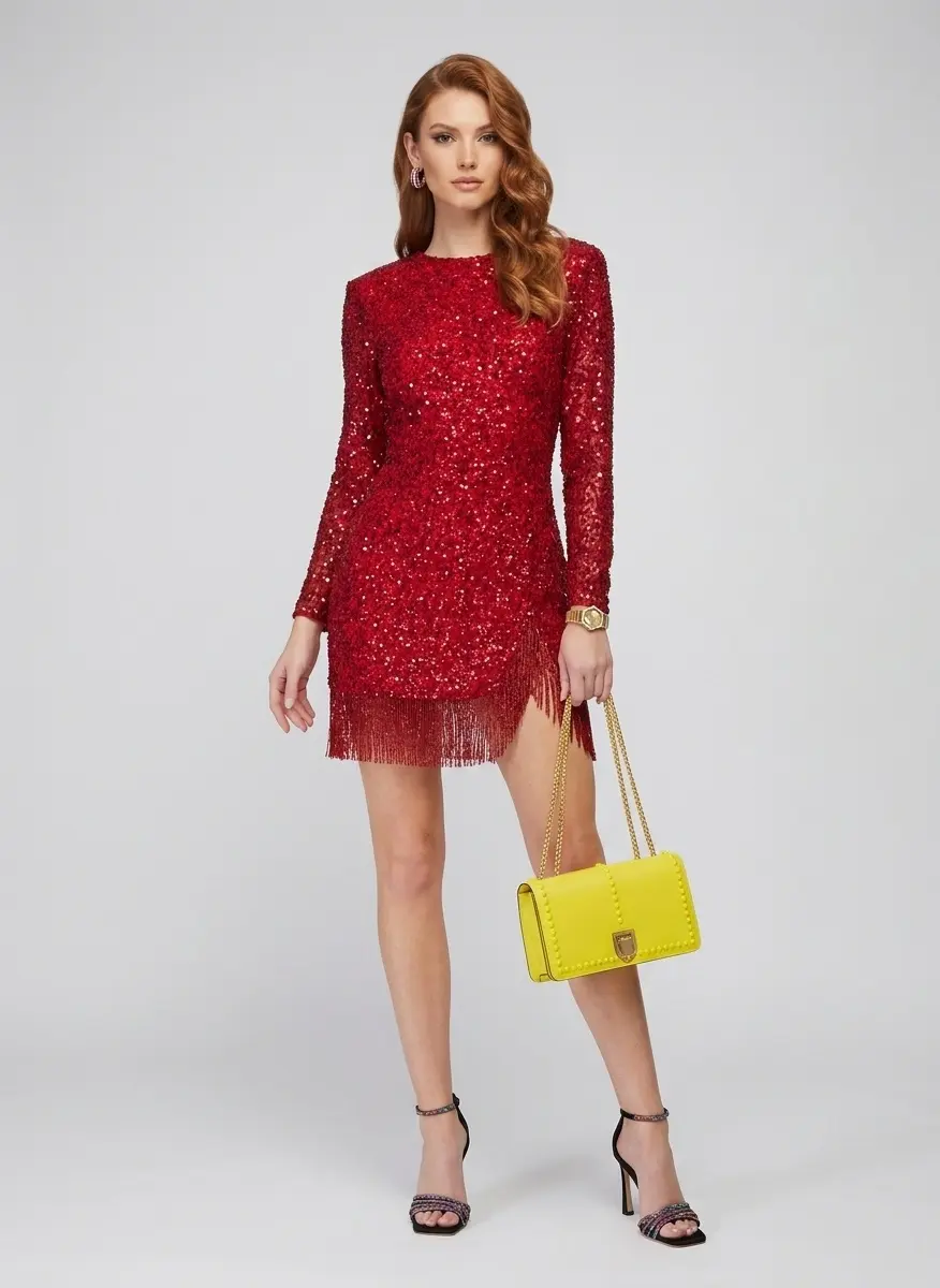 Contemporary Crimson Couture