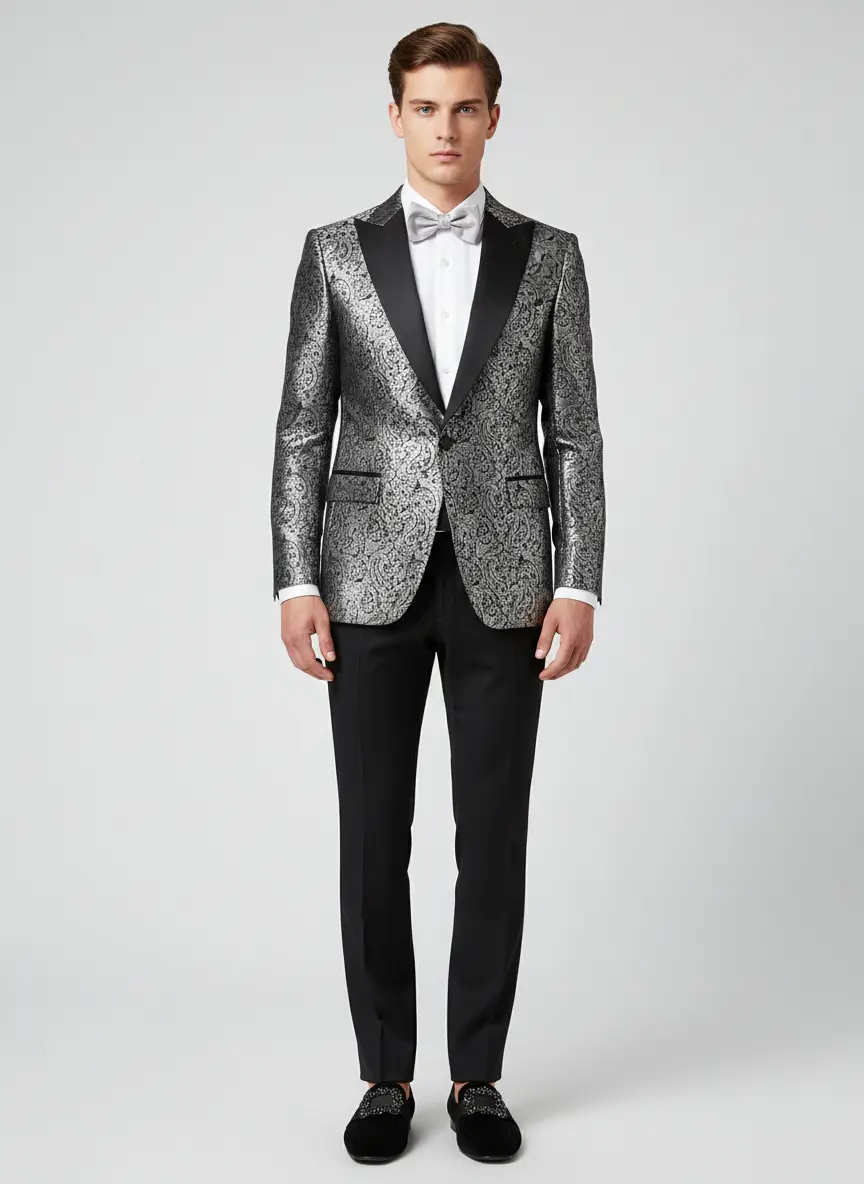 Opulent Silver & Silk