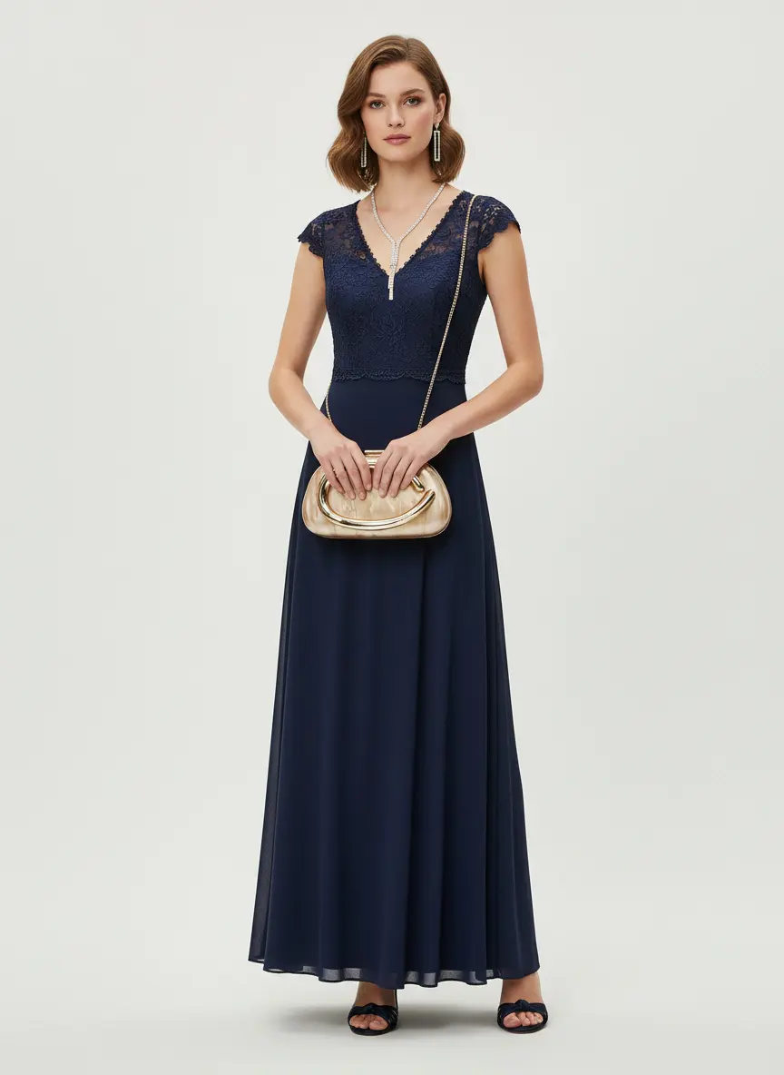 Monochromatic Evening Elegance