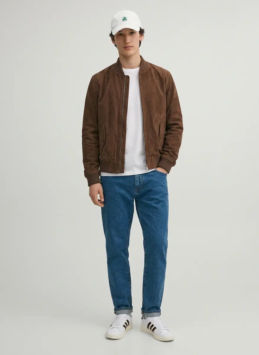 BGSD Men Urban Leather Bomber Jacket 6
