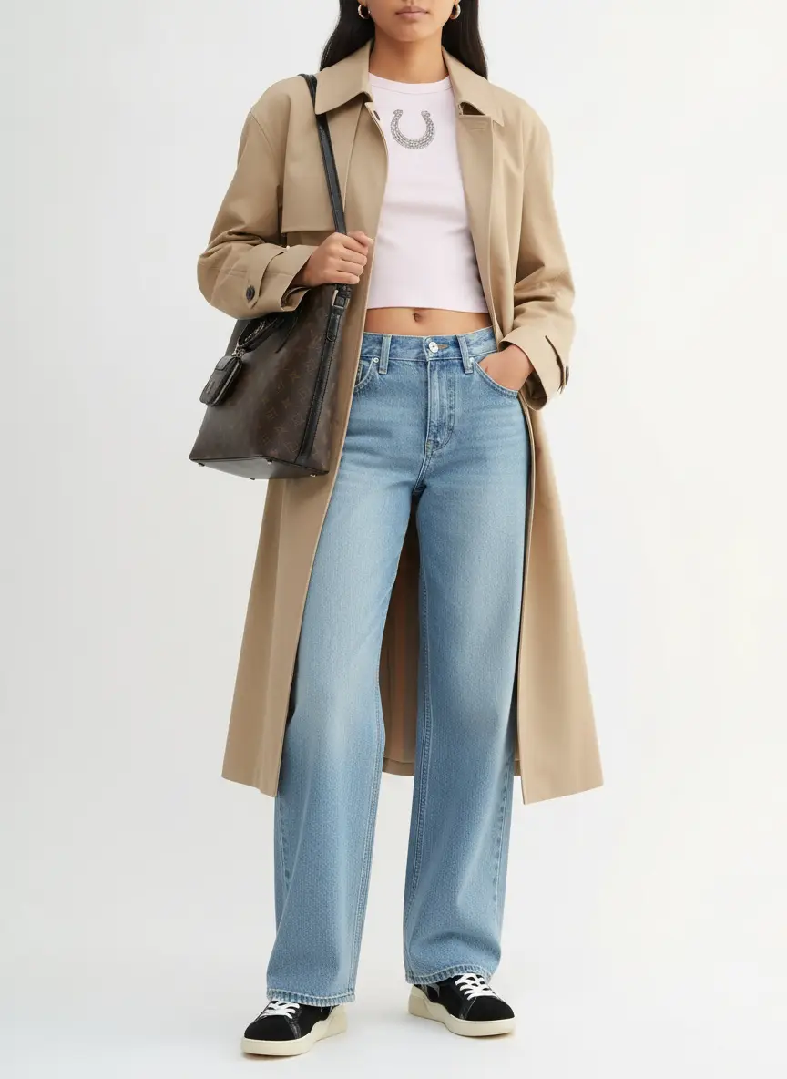 TONYWACK Beige Single-Breasted Trench Coat 8