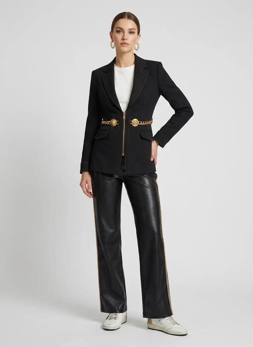 Nanushka Black Manola Vegan Leather Pants 5