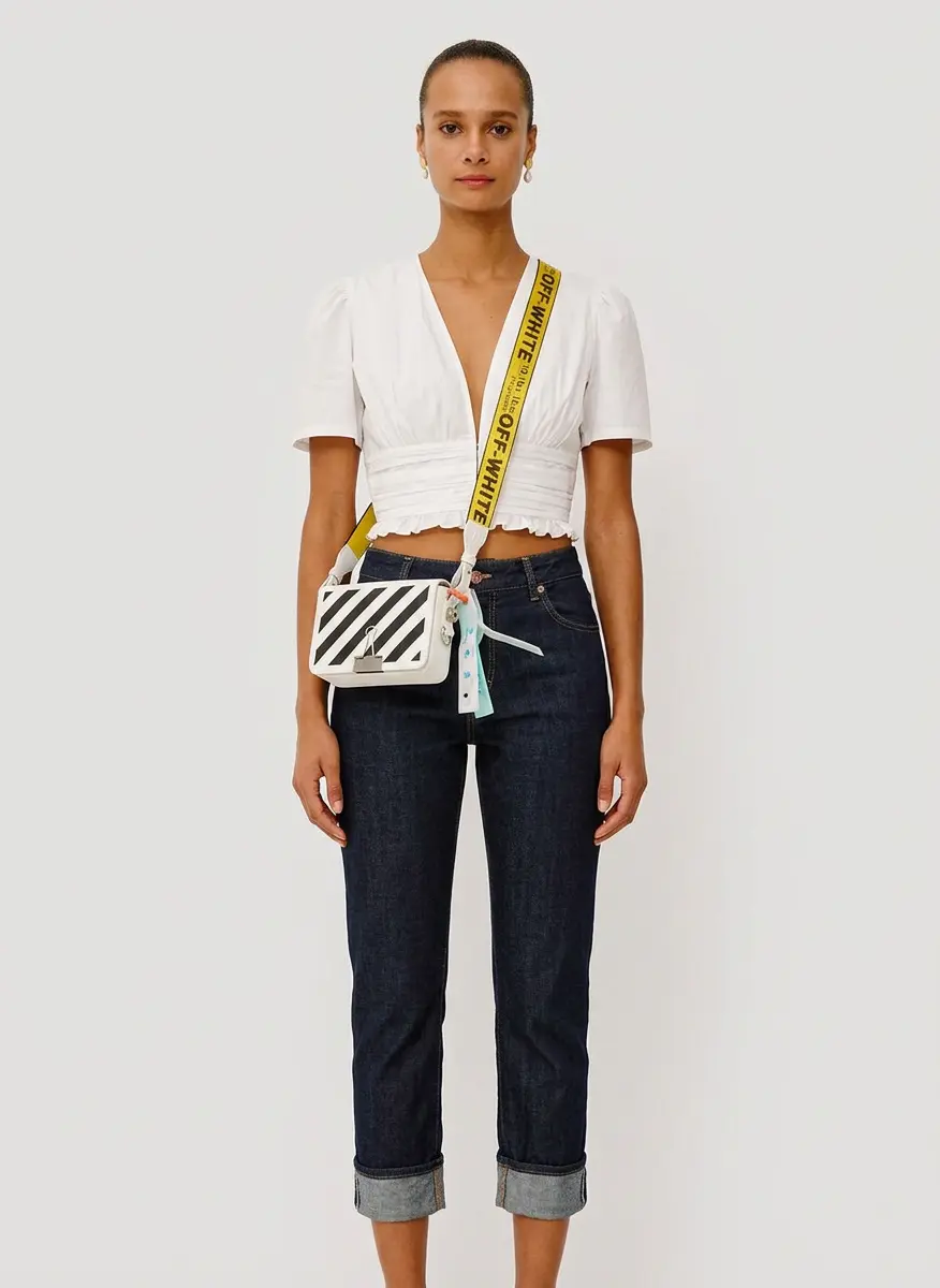 Crisp White & Denim Casual