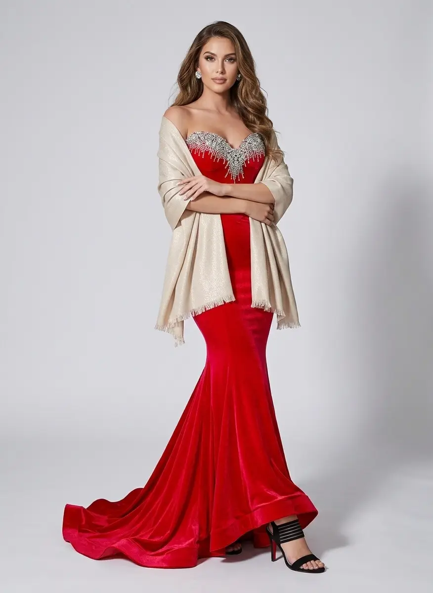 Vintage Glamour Red