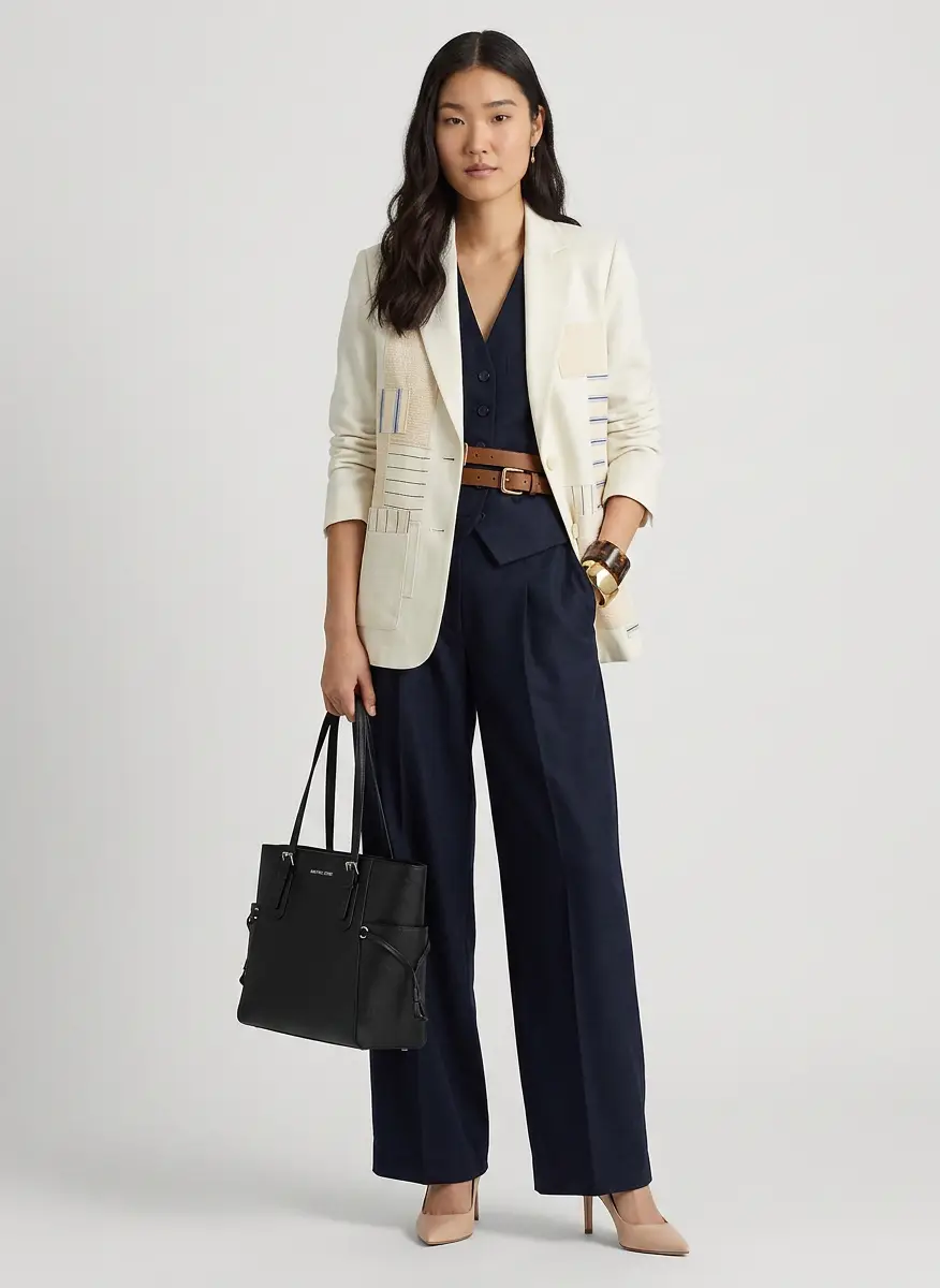 Ralph Lauren Linen Blend Twill Blazer 8