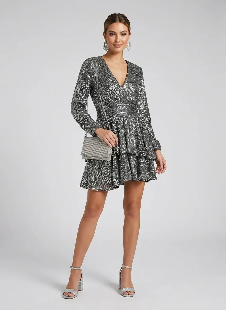 Monochrome Silver Glamour