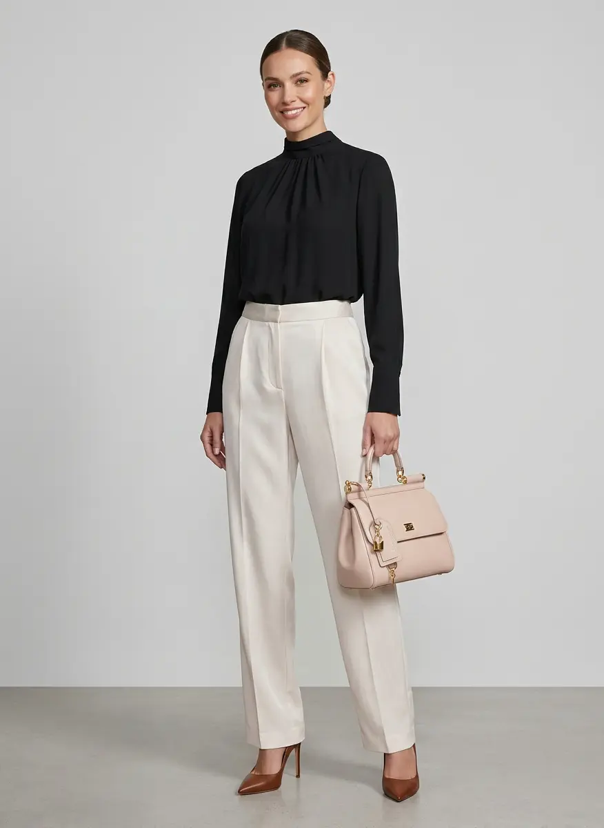 Soft Contrast Business Casual