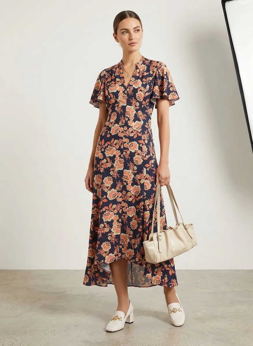 Timeless Elegance Midi Look