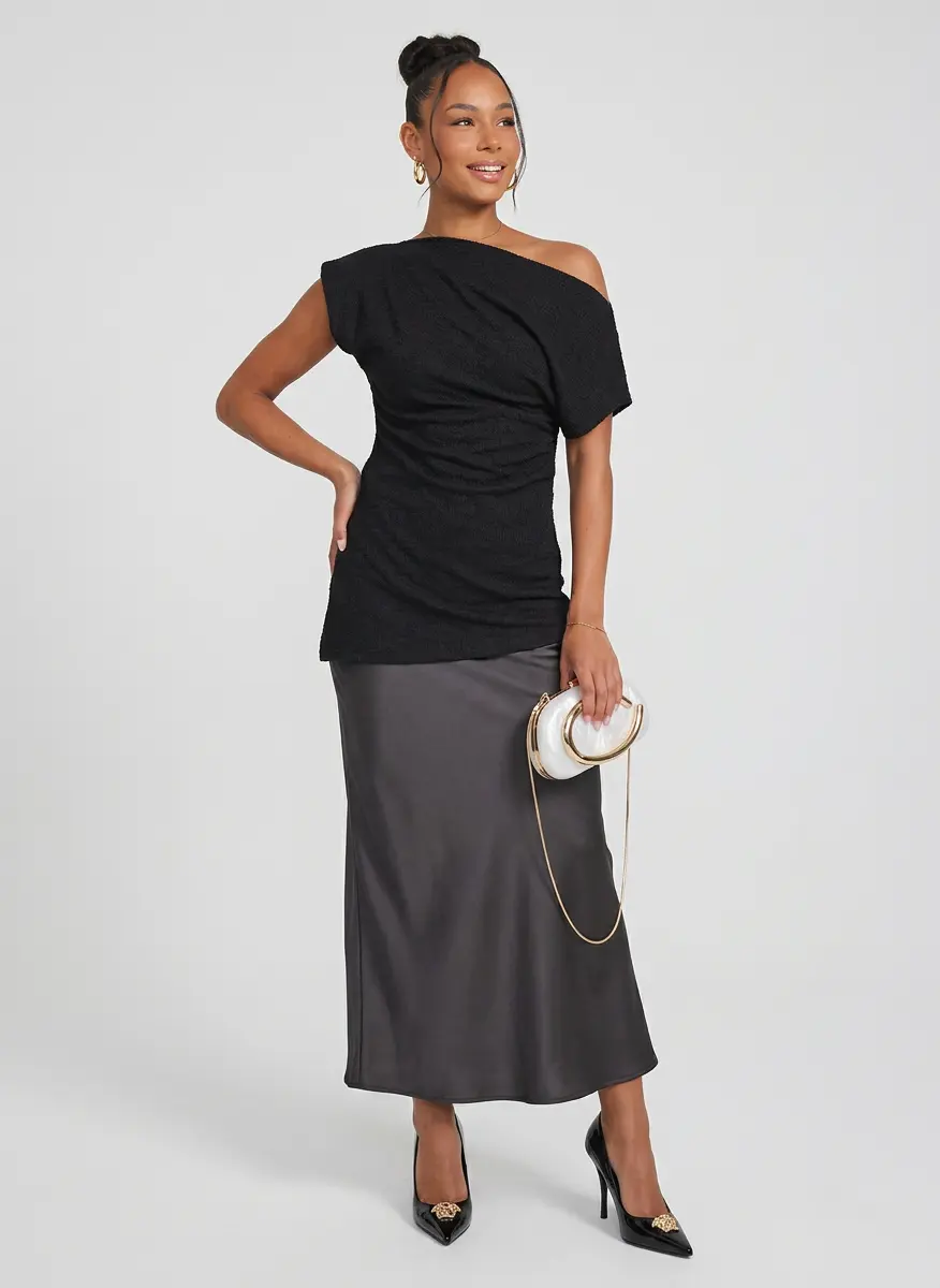 Sleek Midnight Satin