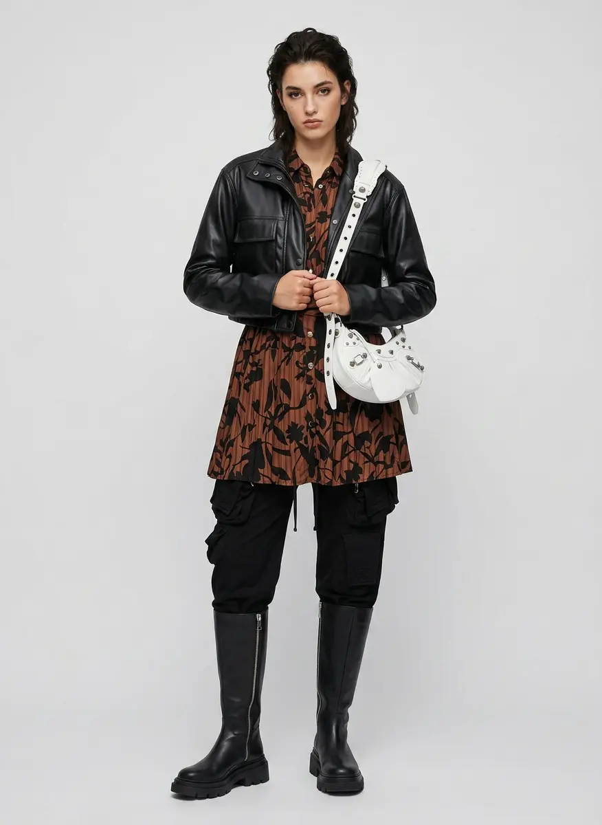 High-Contrast Street Luxe