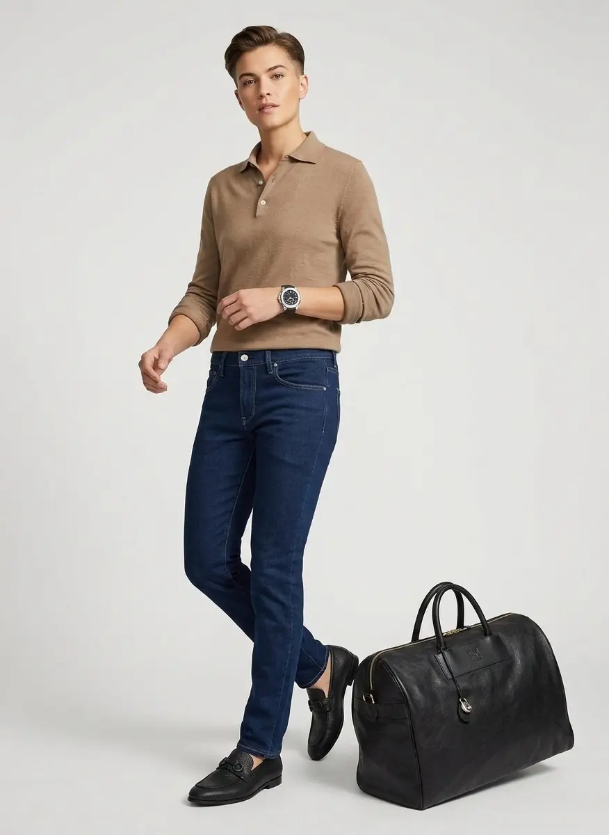 Sophisticated First-Class Traveler