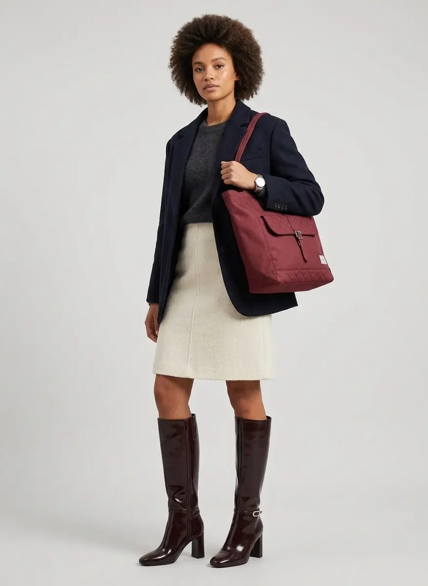 Burgundy Monochrome Chic
