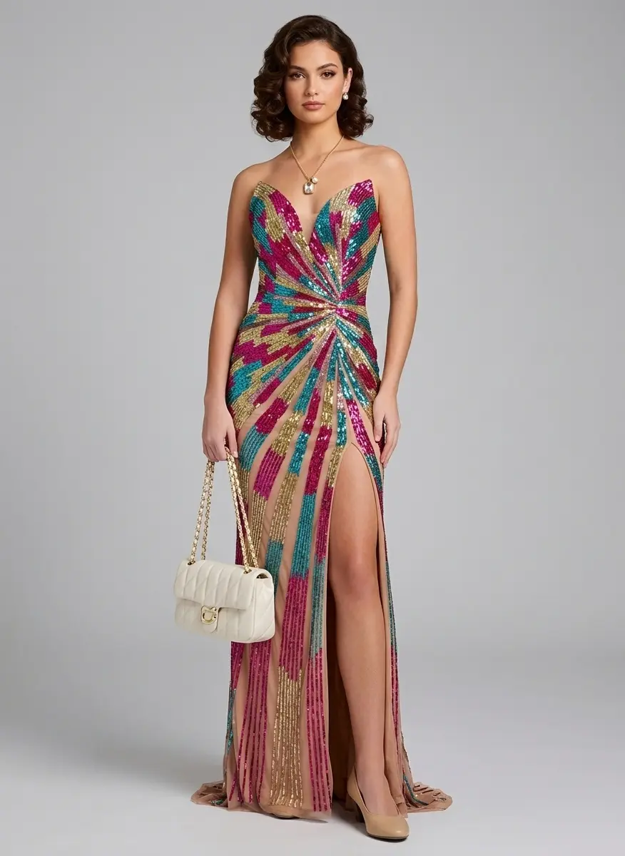 Shimmering Nude Soirée