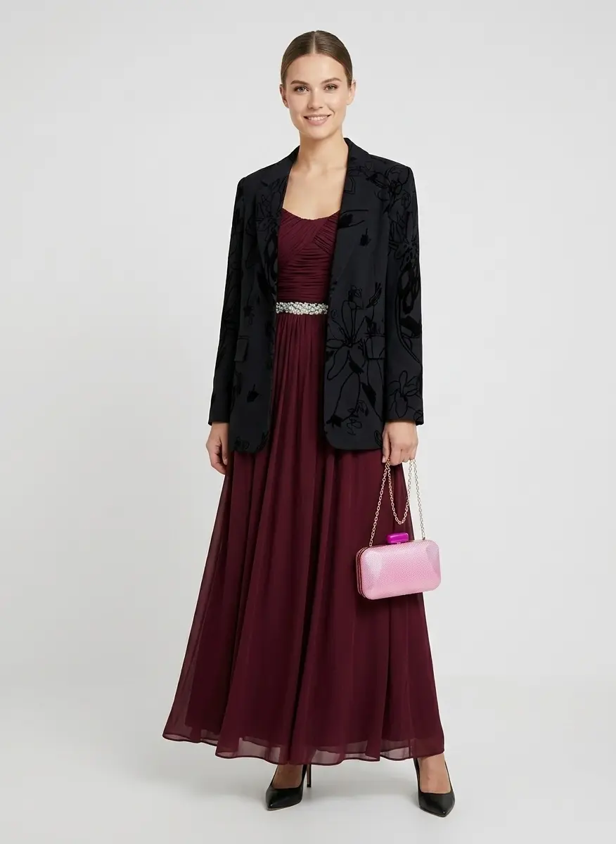 Burgundy Velvet Elegance