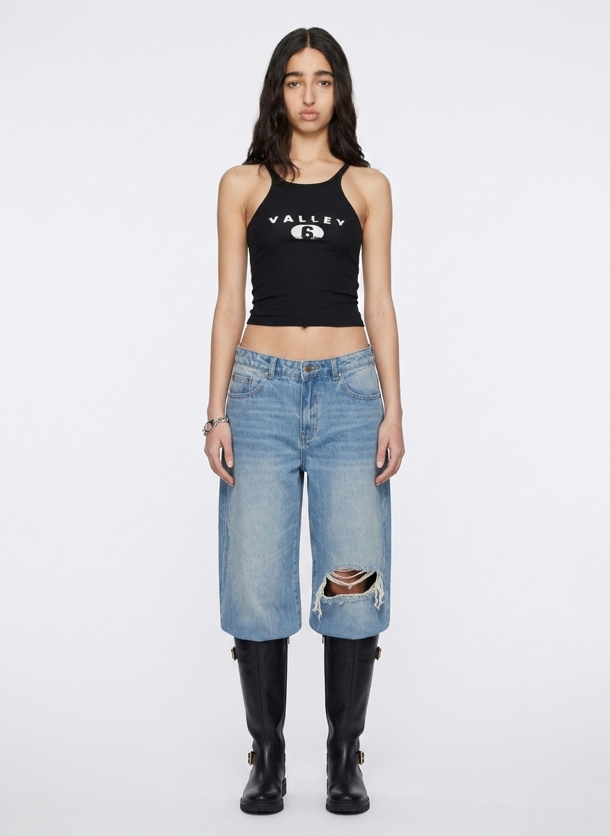 Black 'Valley' Tank Top – On Sale Now with Up to 70% Off