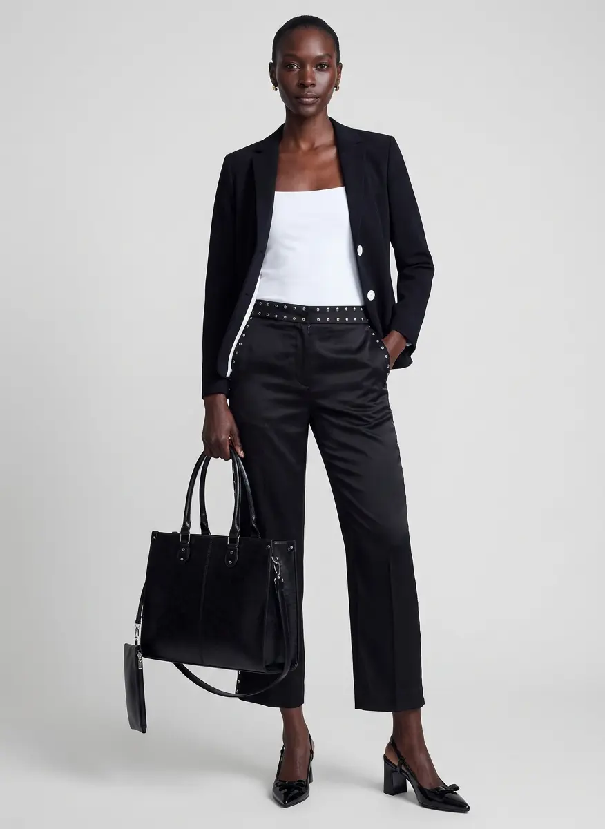 Monochromatic Boardroom Elegance