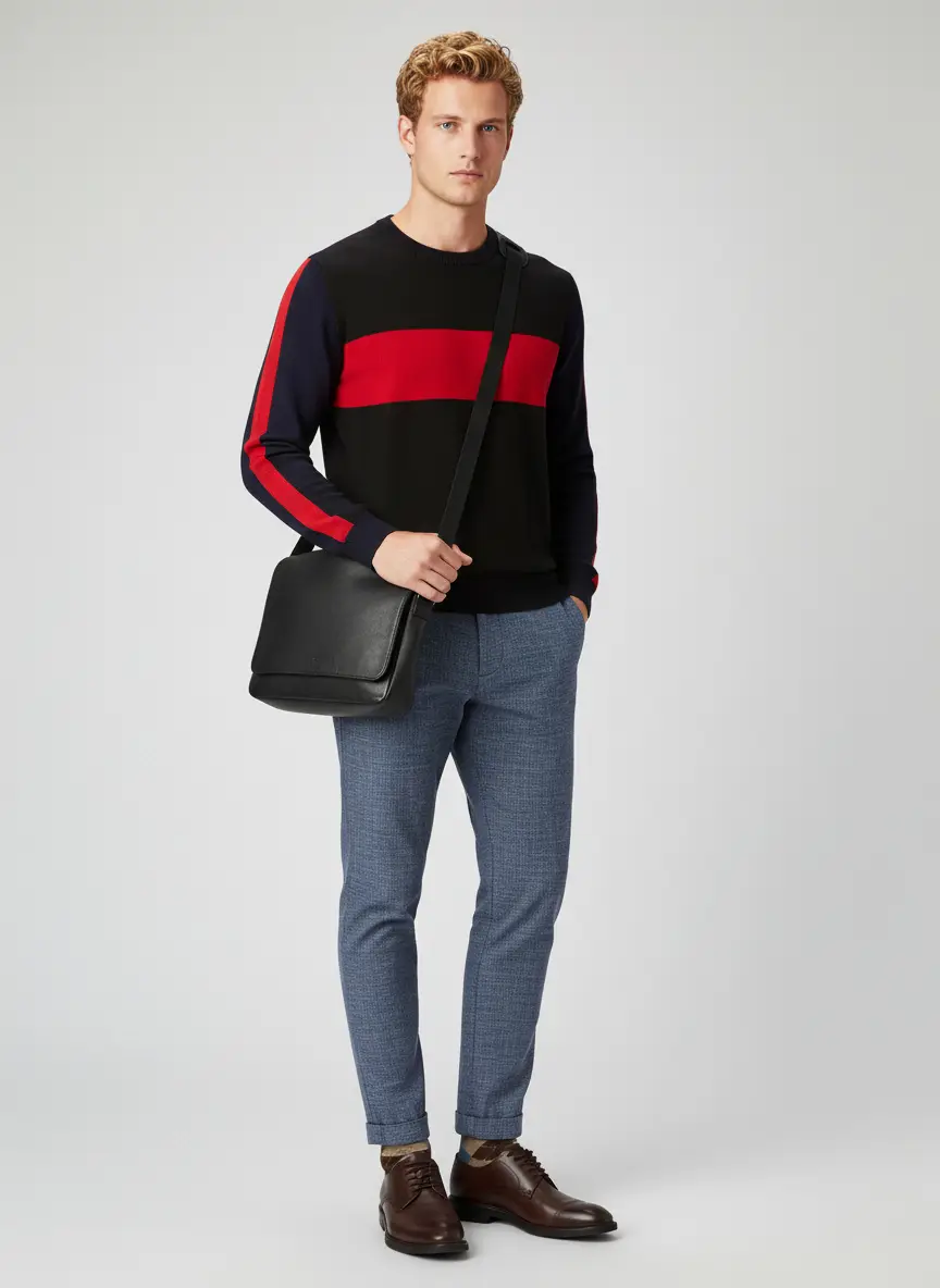 Gimaguas Navy & Brown Honey Sweater 5
