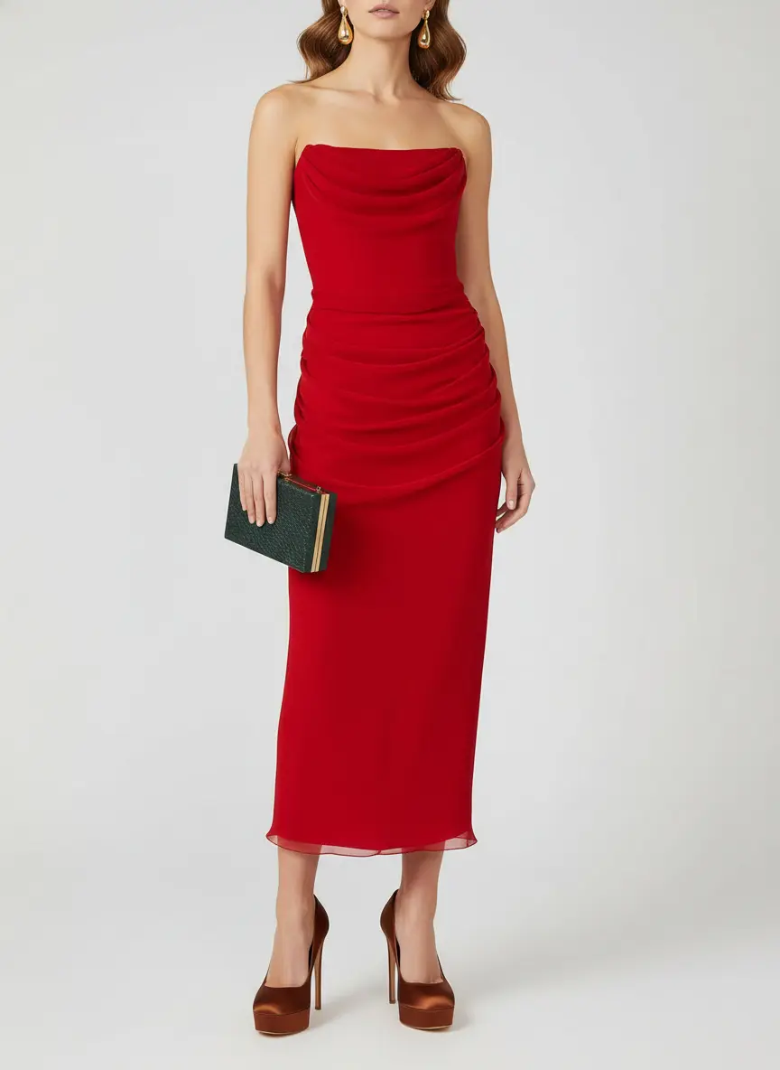 Scarlet Satin Evening