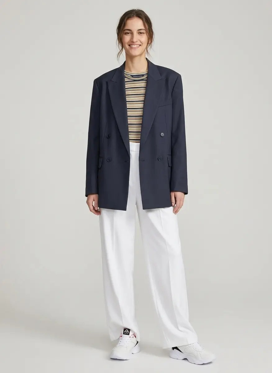 Nautical Wide-Leg Chic