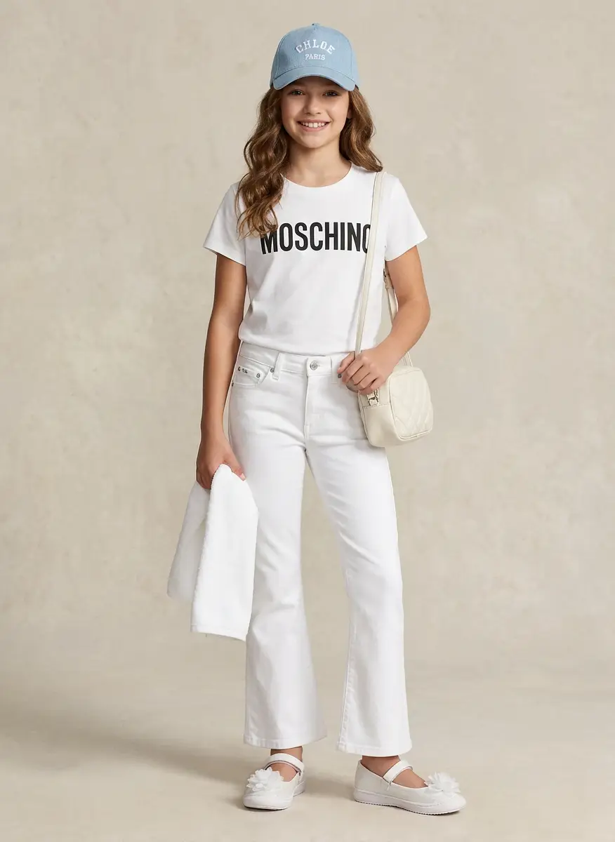 Moschino Cotton T-Shirt with Logo Moschino 4