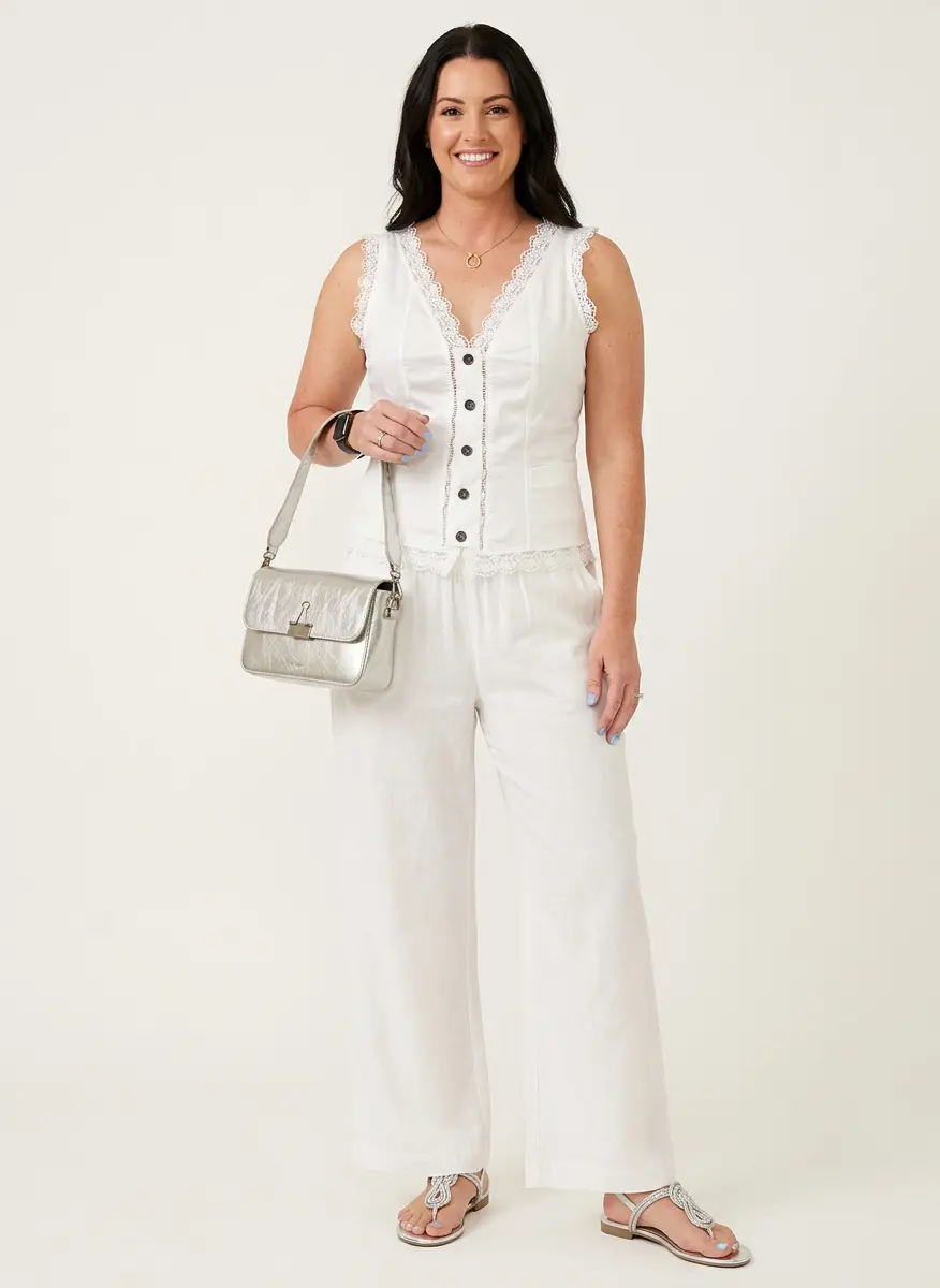 Breezy White Linen