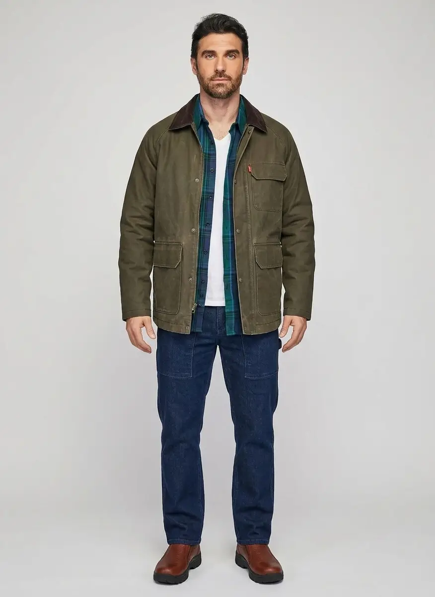 Braveman Men's Button Down Classic Fit Flannel Shirt 7