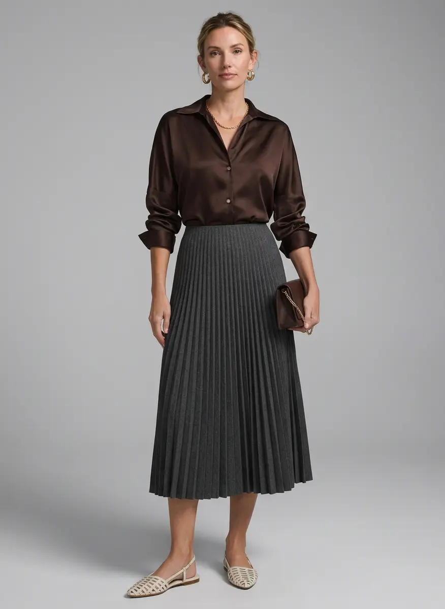 Effortless Silk & Pleats