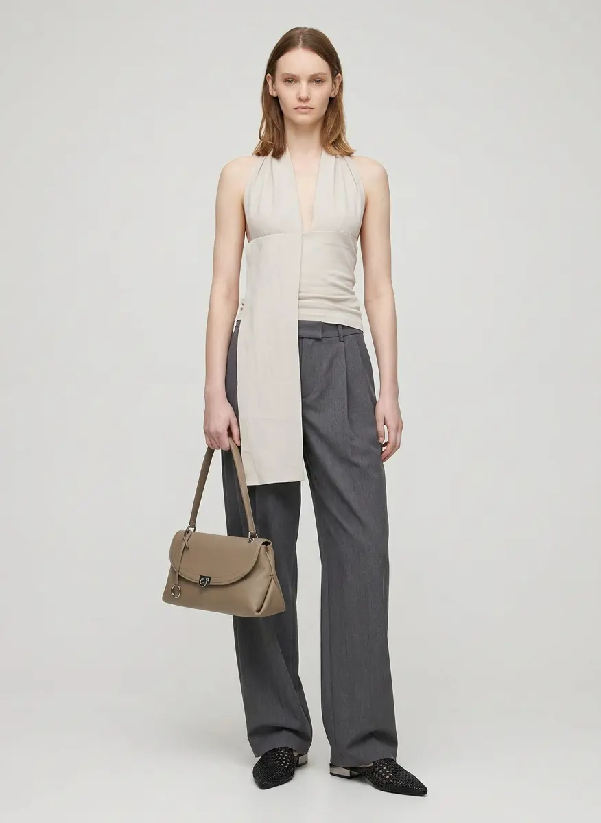 Tonal Minimalist Trousers