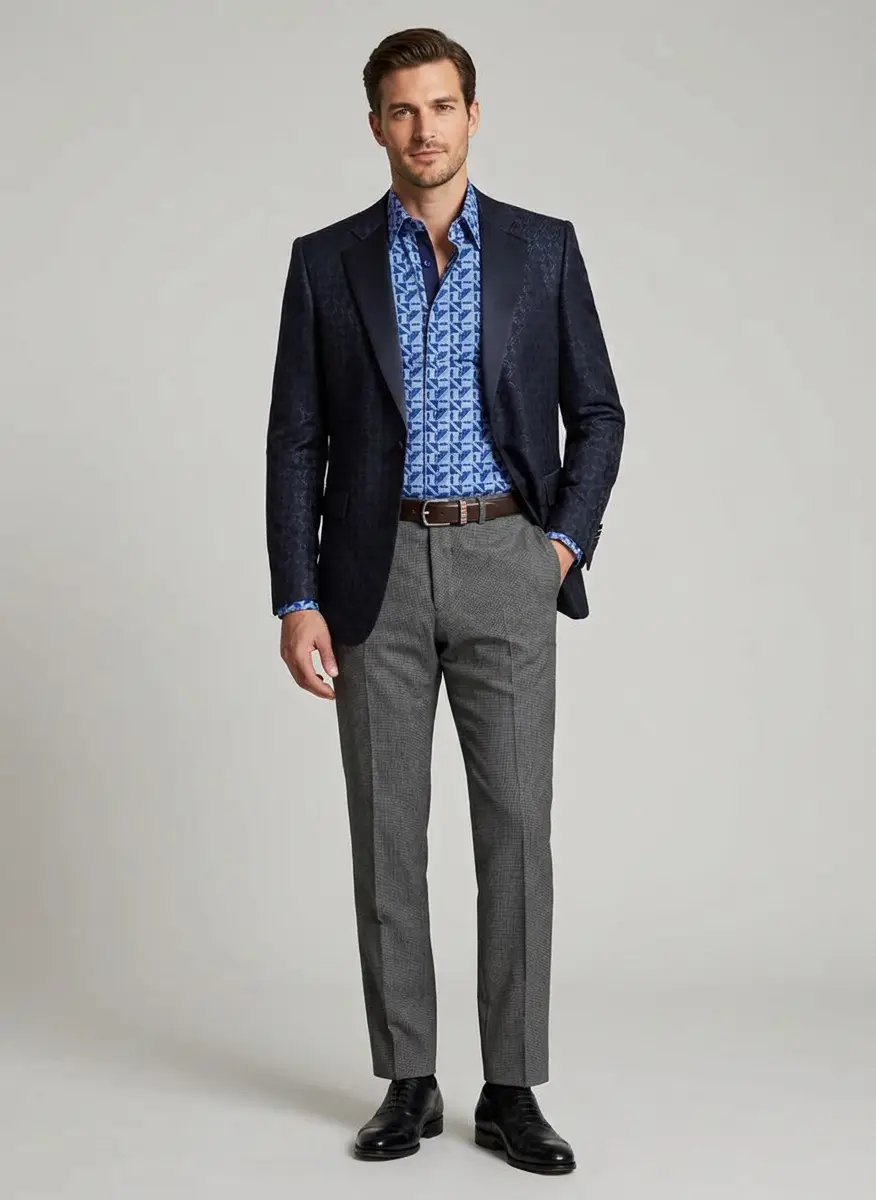 Charles Tyrwhitt Stretch Wool Trousers 7