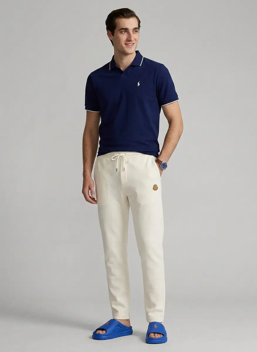 Ralph Lauren Short Sleeve Tonal Jacquard Mesh Polo Shirt 5