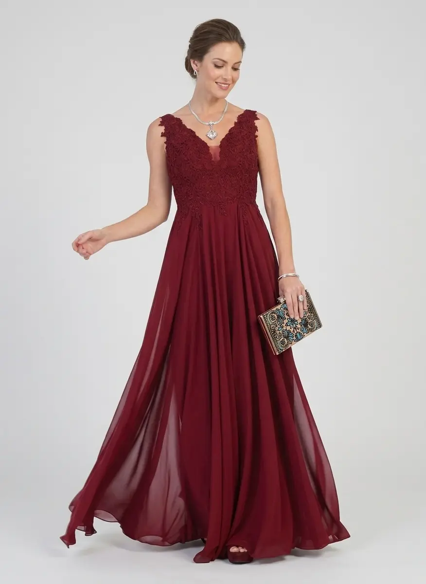 Burgundy Monochrome Elegance