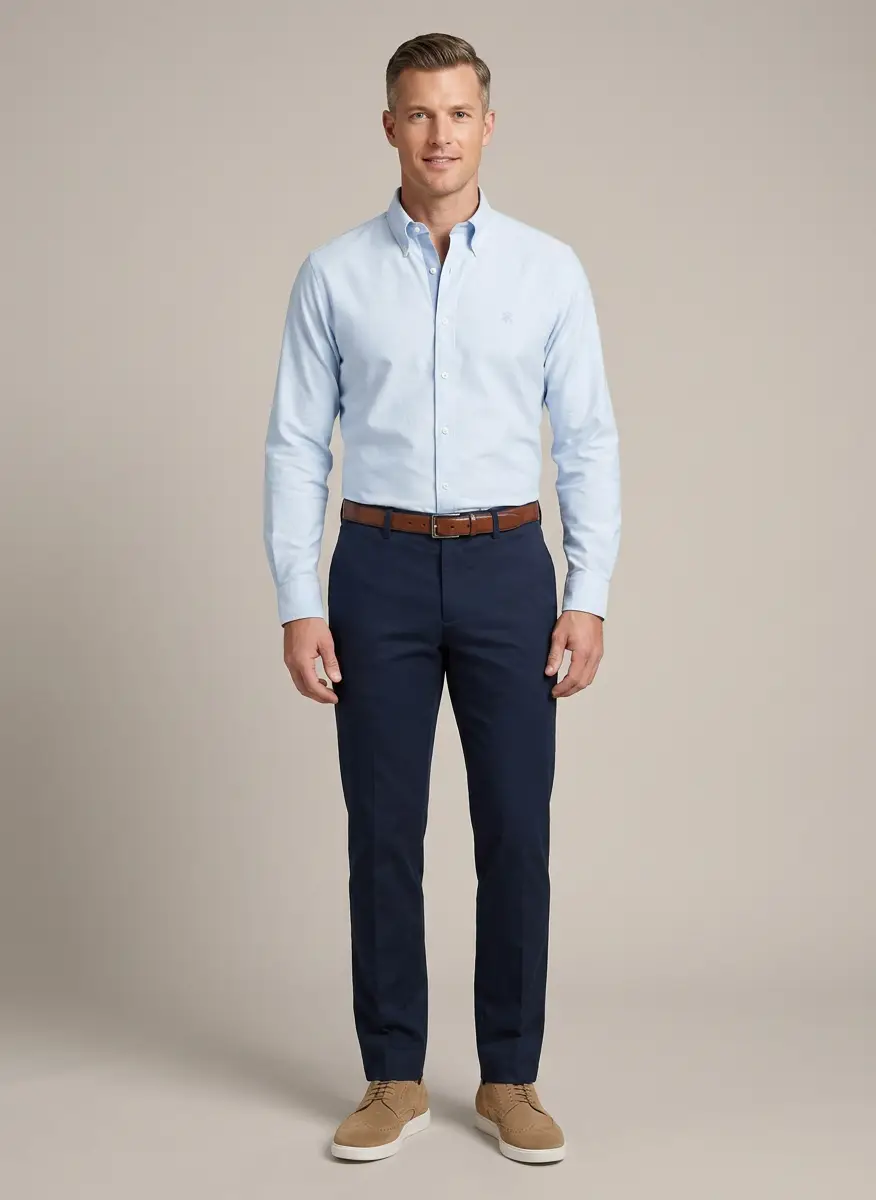Brooks Brothers Stretch Non-Iron Oxford Button-Down Collar Sport Shirt 5