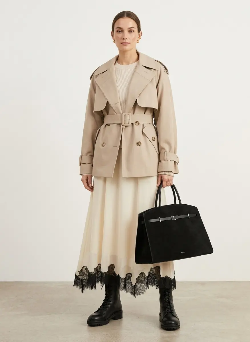 Polished Suede & Silk